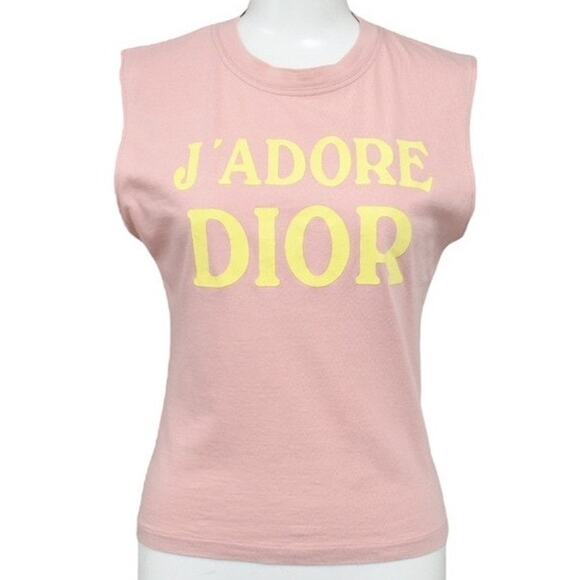 Authentic Christian Dior J'Adore Dior 1947 Galliano Sleeveless Tank Top Shirt